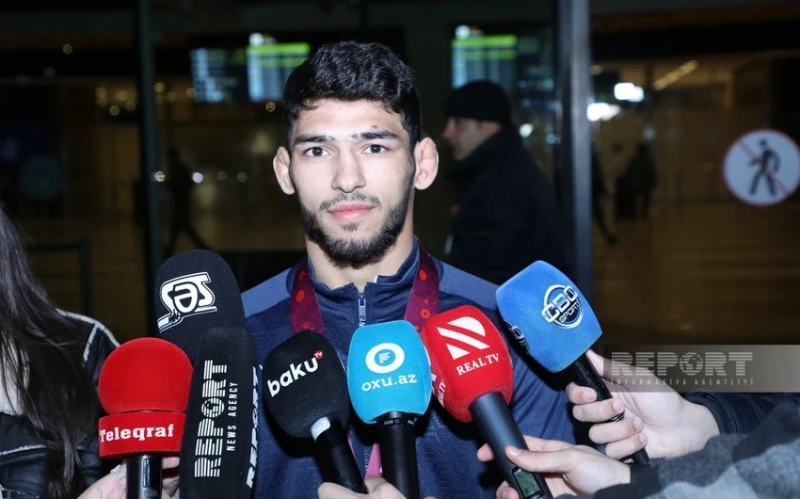 European champion wrestler says: "I dedicate my victory to the Azerbaijani people"