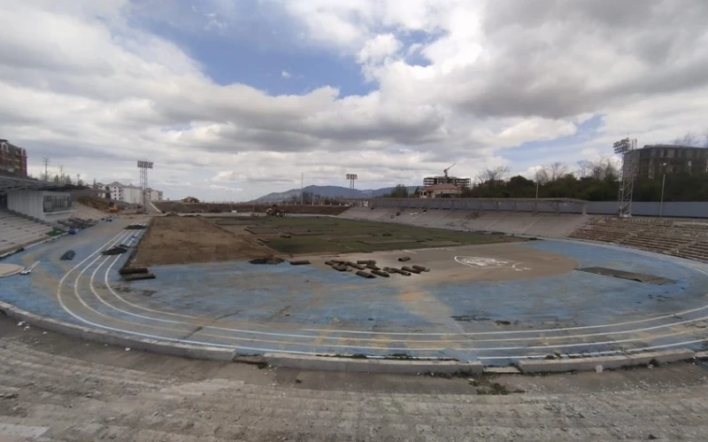Renovation work accelerated at Khankendi stadium