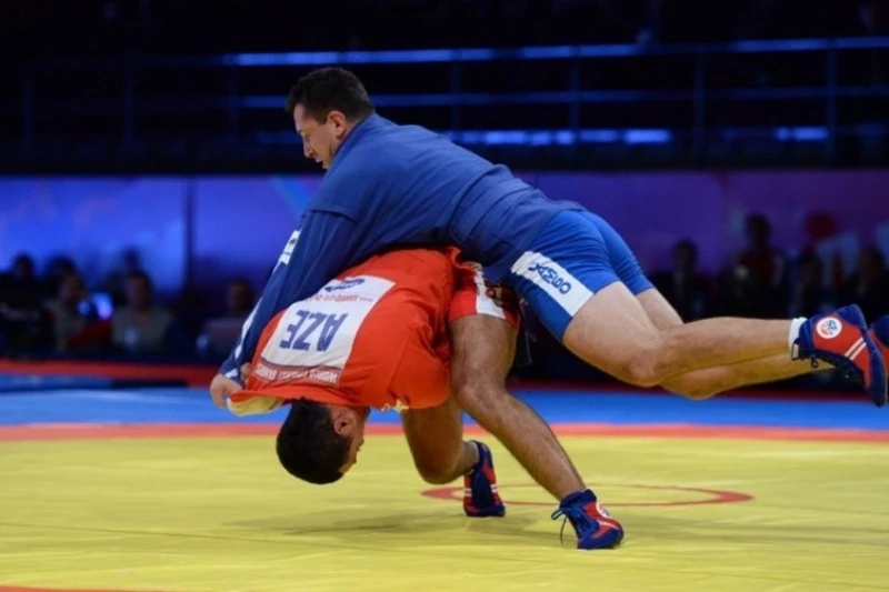 Азербайджанский самбист боролся в финале чемпионата Европы