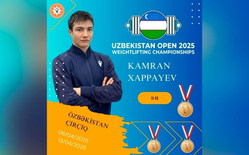 Azerbaijan weightlifting team wins "Uzbekistan Open" tournament
