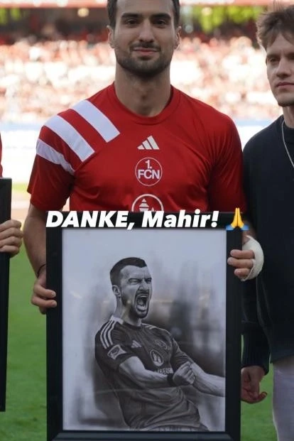 "Nuremberg" thanked Mahir in this way in today's match