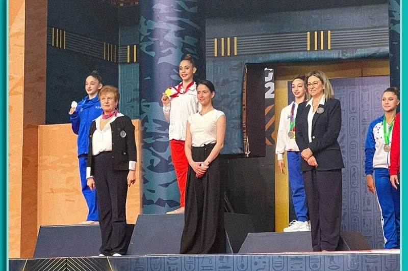 Our representative won a prize at the World Cup in Rhythmic Gymnastics in Cairo