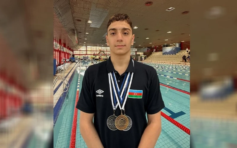 Azerbaijani swimmer who won three medals at the Grand Prix said: "My goal is to become a European champion and break records"