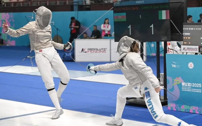 Azerbaijani fencers competed at the World Championship in China