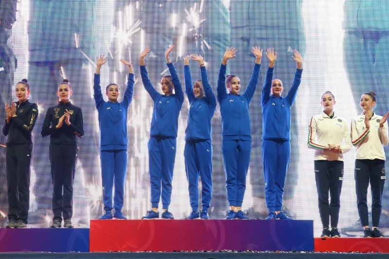 Azerbaijan's group team won a silver medal at the European Cup