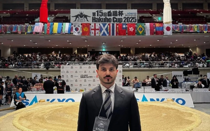 Ülvi Ağamirov Yaponiyada keçirilən sumo üzrə “Hakuho Cup 2025” turnirində ilk əcnəbi hakim olub