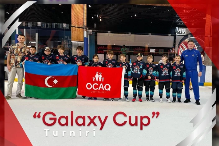 Хоккейная команда "Ocaq Sport" завоевала бронзовую медаль на турнире "Galaxy Cup" - ФОТО