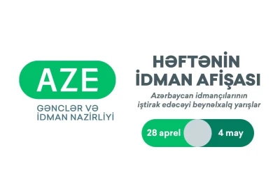 WEEKLY SPORTS POSTER of international competitions