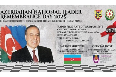 Malezya, Ulusal Lider Haydar Aliyev'in anısına satranç turnuvası düzenleyecek