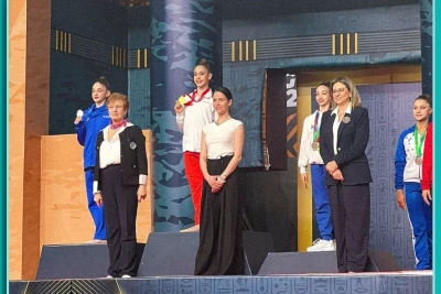 Our representative won a prize at the World Cup in Rhythmic Gymnastics in Cairo